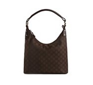 Final Sale - Gucci Signature Fabric Hobo Bag