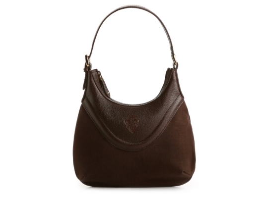 Gucci Leather Trim Medium Fabric Hobo