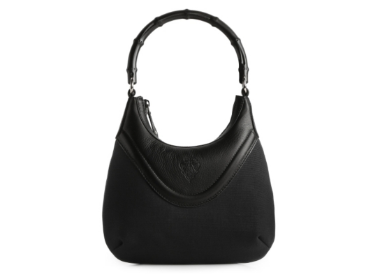 Gucci Medium Pebbled Trim Fabric Hobo