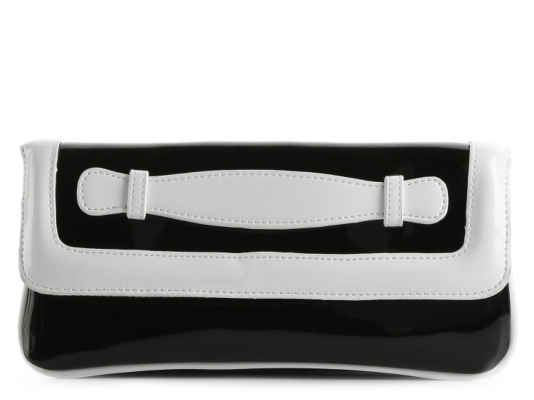 Poppie Jones Patent Color Block Clutch