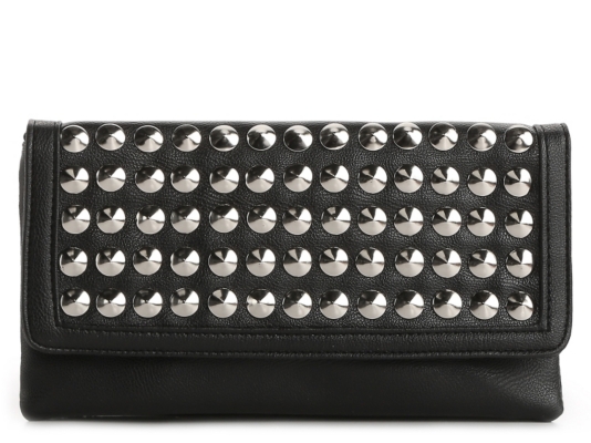 Poppie Jones Studded Flap Clutch