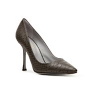Final Sale - Sergio Rossi Reptile Embossed Pointed Toe Pump