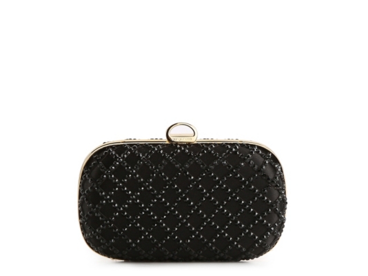 Sergio Rossi Silk Minaudiere Clutch