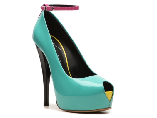 Giuseppe Zanotti Patent Leather Ankle Strap Pump