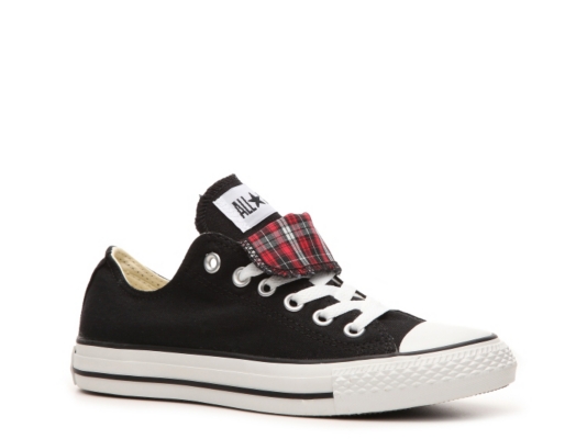 Converse Double Tongue Plaid Print Sneaker