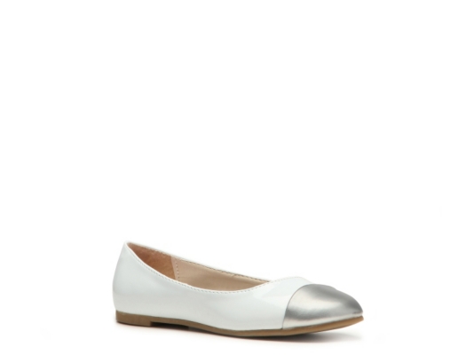 Kensie Girl Bethany Girl's Toddler & Youth Cap Toe Flat