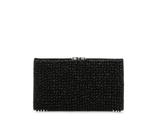 Lulu Townsend Macaria Small Beaded Clutch