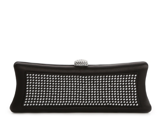 Lulu Townsend Rhinestone Frame Clutch