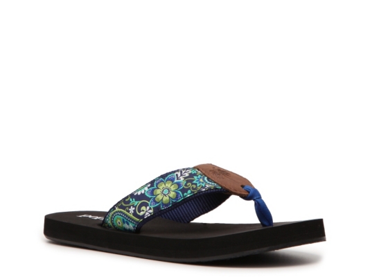 Poppie Jones French Blue Flip Flop