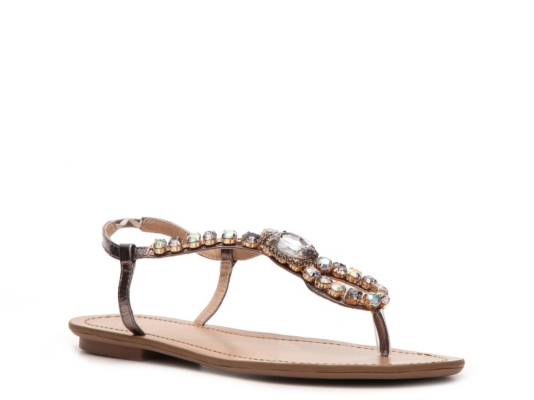 Restricted Tap Twice Flat Sandal