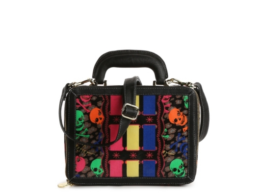 Betsey Johnson Signature Mini Suitcase Cross Body Bag