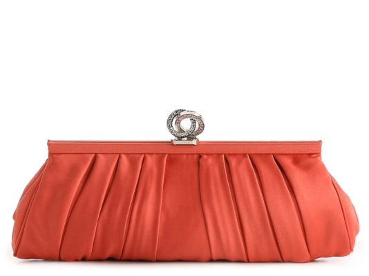 Lulu Townsend Satin Pleat Clutch