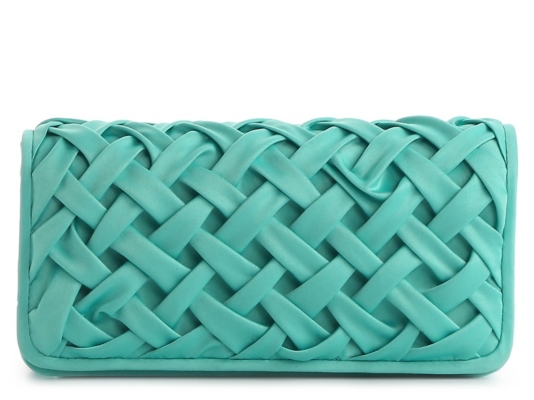Lulu Townsend Woven Flap Front Clutch