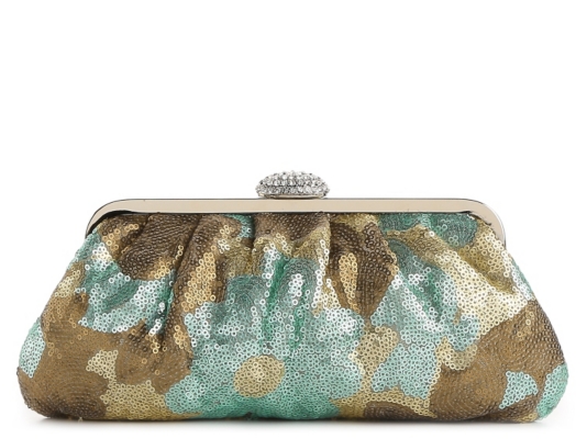 Lulu Townsend Multi Sequin Frame Clutch