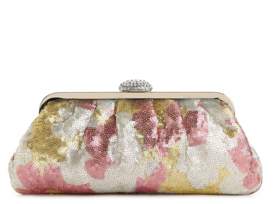 Lulu Townsend Multi Sequin Frame Clutch