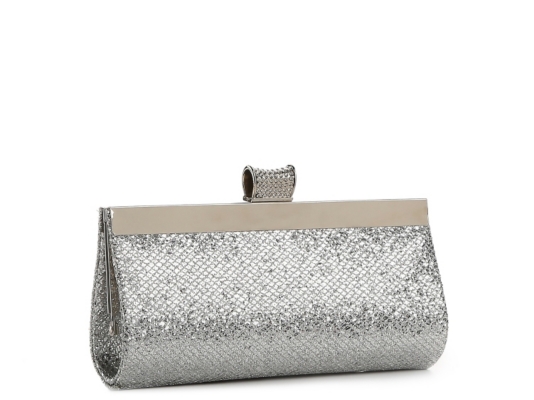 Lulu Townsend Glitter Frame Clutch