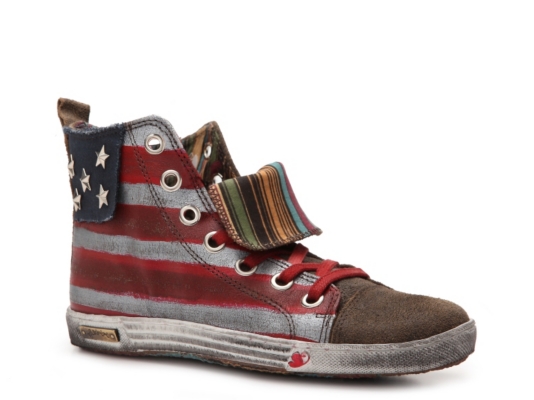Felmini Leather American Flag Sneaker