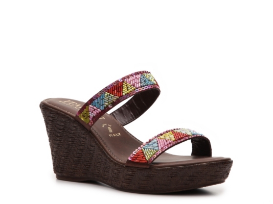 Italian Shoemakers Orchid Wedge Sandal