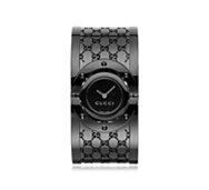 Gucci Women's Twirl Black Stainless Steel Medium Bangle Watch