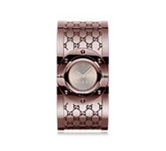 Gucci Women's Twirl Brown Stainless Steel Medium Bangle Watch