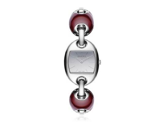 Gucci Women's Marina Silver Stainless Steel & Ceramic Bangle Watch