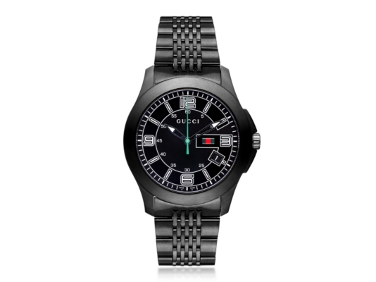 Gucci Men's Timeless Black Stainless Steel Watch