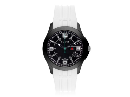 Gucci Men's Timeless White Rubber Sport Watch