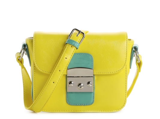 Poppie Jones Color Block Flap Cross Body Bag