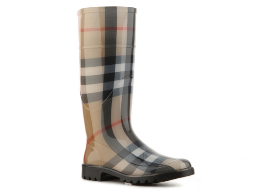 Burberry House Check Rubber Rain Boot
