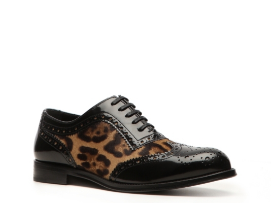 Dolce & Gabbana Leopard Pony Hair Oxford