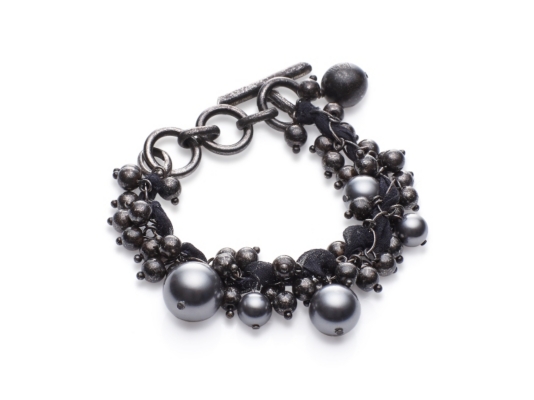 Lanvin Pearls and Gros Grains Bracelet