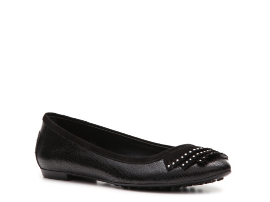 Tod's Leather Fringe Ballet Flat