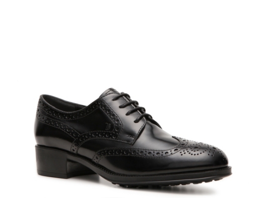 Tod's Polished Leather Wingtip Oxford