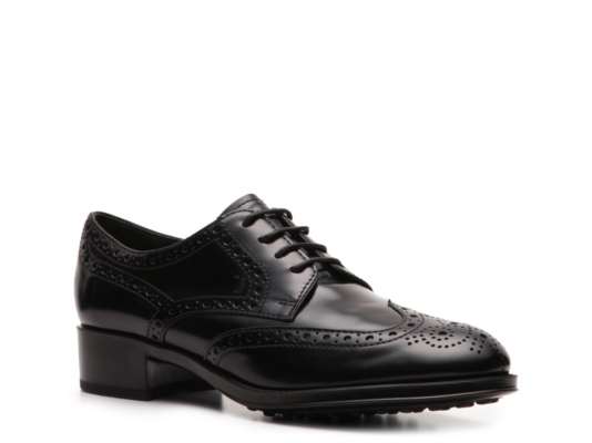 Tod's Polished Leather Wingtip Oxford
