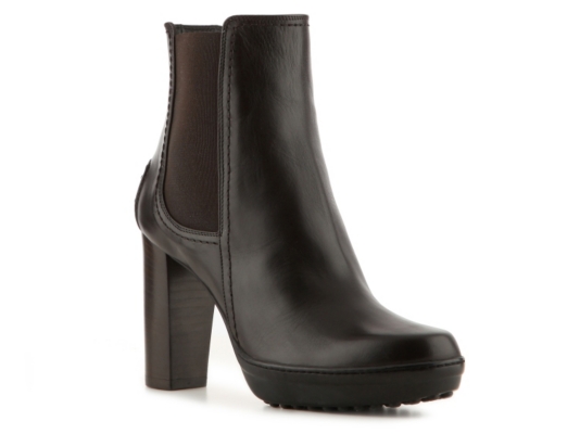 Tod's Leather Platform Bootie