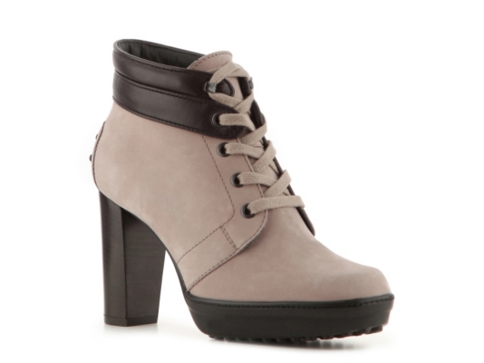 Tod's Nubuck Leather Oxford Bootie