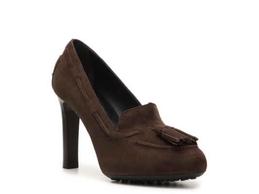 Tod's Suede Tassel Pump