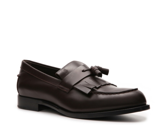 Tod's Leather Kiltie Tassel Loafer
