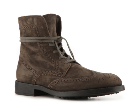 Tod's Suede Wingtip Boot