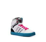 adidas NEO Zebra Print K Girls Youth High-Top Sneaker