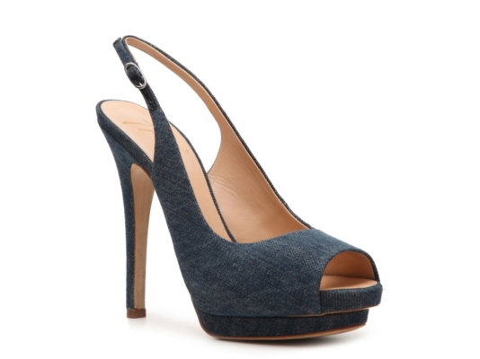 Giuseppe Zanotti Denim Slingback Pump
