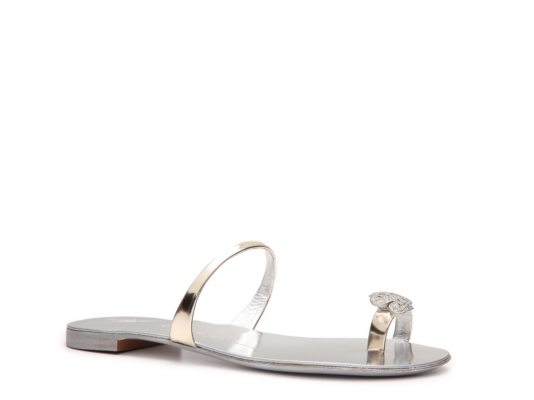 Giuseppe Zanotti Metallic Patent Leather Ring Sandal