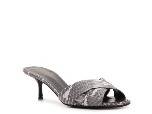 Giuseppe Zanotti Reptile Leather Peep Toe Sandal