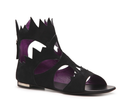 Giuseppe Zanotti Suede Gladiator Flat Sandal