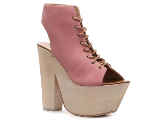 Giuseppe Zanotti Nubuck Leather Peep Toe Bootie