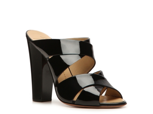 Giuseppe Zanotti Patent Leather Peep Toe Mule