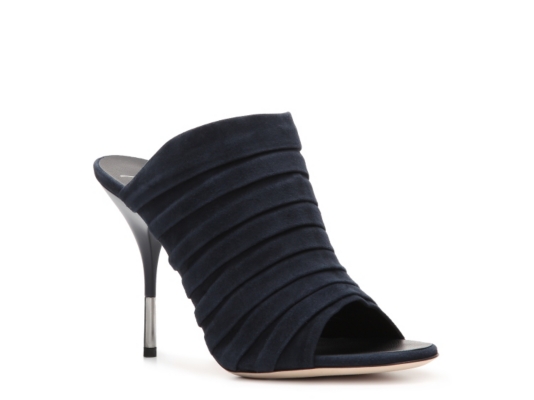 Giuseppe Zanotti Suede Peep Toe Mule