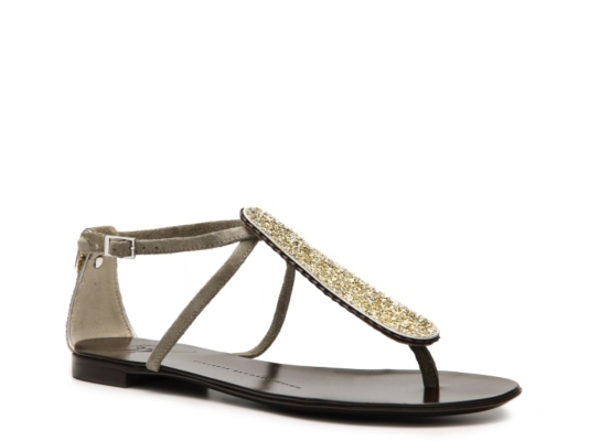 Giuseppe Zanotti Suede Glitter Sandal