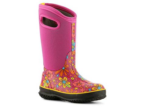 Bogs Classic Crazy Daisy Girls Toddler  Youth Rain Boot | DSW