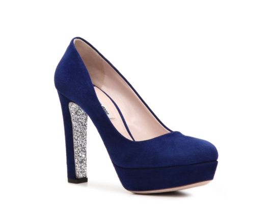 Miu Miu Suede Glitter Pump